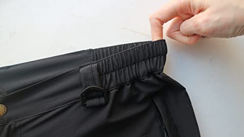 Acme Projects Herren Leichte Wasserabweisende Wanderhose, schwarz, groß