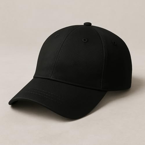 Image of Unisex Adjustable Baseball Cap Pack of 2 - Solid Color, Breathable, Stylish Cotton Caps for Men & Women - Outdoor Sports, Travel, Casual Wear