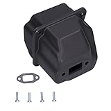 チェーンソーマフラーガスケット、チェーンソー交換用スペアパーツガーデニングアクセサリーネジ付きチェーンソー024 026 MS240 MS260