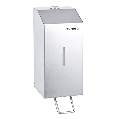 SUNERA 304 Stainless Steel Liquid Soap Dispenser, Hand Sanitizer Dispenser, Wall Mount Commercial Soap Dispenser, Bathroom Use for Soap Lotion, Hand Sanitizer – Clearance –