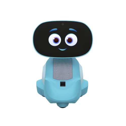 Miko 3: KI-basierter intelligenter Roboter für Kinder | STEM Lern- und Unterrichtsroboter mit Programmier-Apps + Coding apps + Unlimitierten Spielen + programmierbar Blau