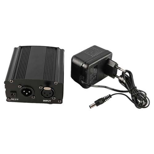 Ieron Alimentation fantôme 48 V pour Microphones à condensateur Alimentation Stable avec Technologie Anti-Bruit Idéal pour l'enregistrement de Musique et l'équipement Audio Ieron Alimentation fantôme 48 V pour Microphones à condensateur Alimentation Stable avec Technologie Anti-Bruit Idéal pour l'enregistrement de Musique et l'équipement Audio
