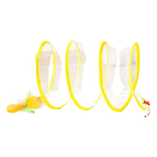 Katzen Tunnel,S Katzenspielzeug mit Spiraldesign, Federspielzeug für Katzen und Kätzchen, Spieltunnel für Innenbereich, Klappbar und Leicht zu Lagern, Spaß für Hauskatzen (Stil 1) Katzen Tunnel,S Katzenspielzeug mit Spiraldesign, Federspielzeug für Katzen und Kätzchen, Spieltunnel für Innenbereich, Klappbar und Leicht zu Lagern, Spaß für Hauskatzen (Stil 1)