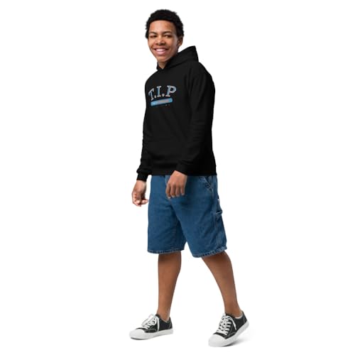 Time is Priceless - Youth hoodie - Black/Blue3