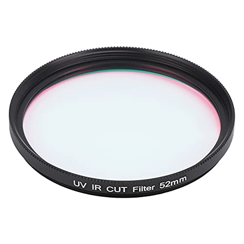 Generic Filtro de Infrarrojos, Filtro de Lente UV Aleación de Aluminio Infrarroja y Vidrio óptico para la Montaña Junto Al Mar, Nieve para Telescopio con Cámara DSLR (52mm)