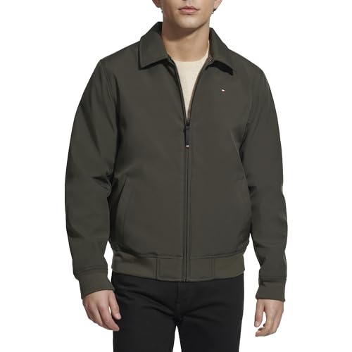 Image of Tommy Hilfiger Mens Classic Soft-shell Bomber Jacket