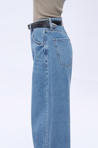BlueMoment Barrel Jeans for Women Baggy Jeans Boyfriend High Waisted Wide Leg Y2k Vintage Denim Pants4