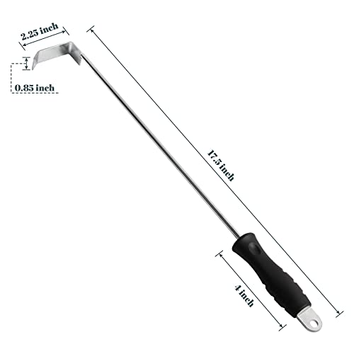 Herramienta para cenizas para parrilla de acero inoxidable 17.5" miniatura 2