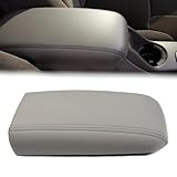 PIT66 Center Console Lid Armrest Kit Assembly Compatible with 06-09 Chevy Trailblazer/06-09 GMC Envoy (with Front Manual Temperature Control) Gray 25998847, 88986007, 924-808, GM88986007