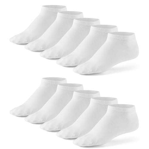 Mat and Vic's Mens Liner Ankle Socks (5 or 10 Pair Pack) Cotton Classic Comfortable Breathable