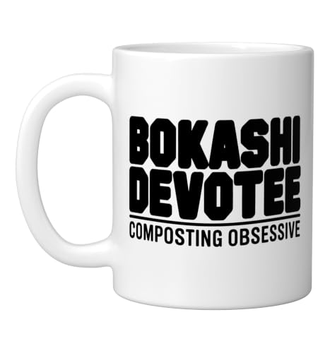 Bokashi Composting Method Devotee Organic Gardener Ceramic Mug, White, 11oz