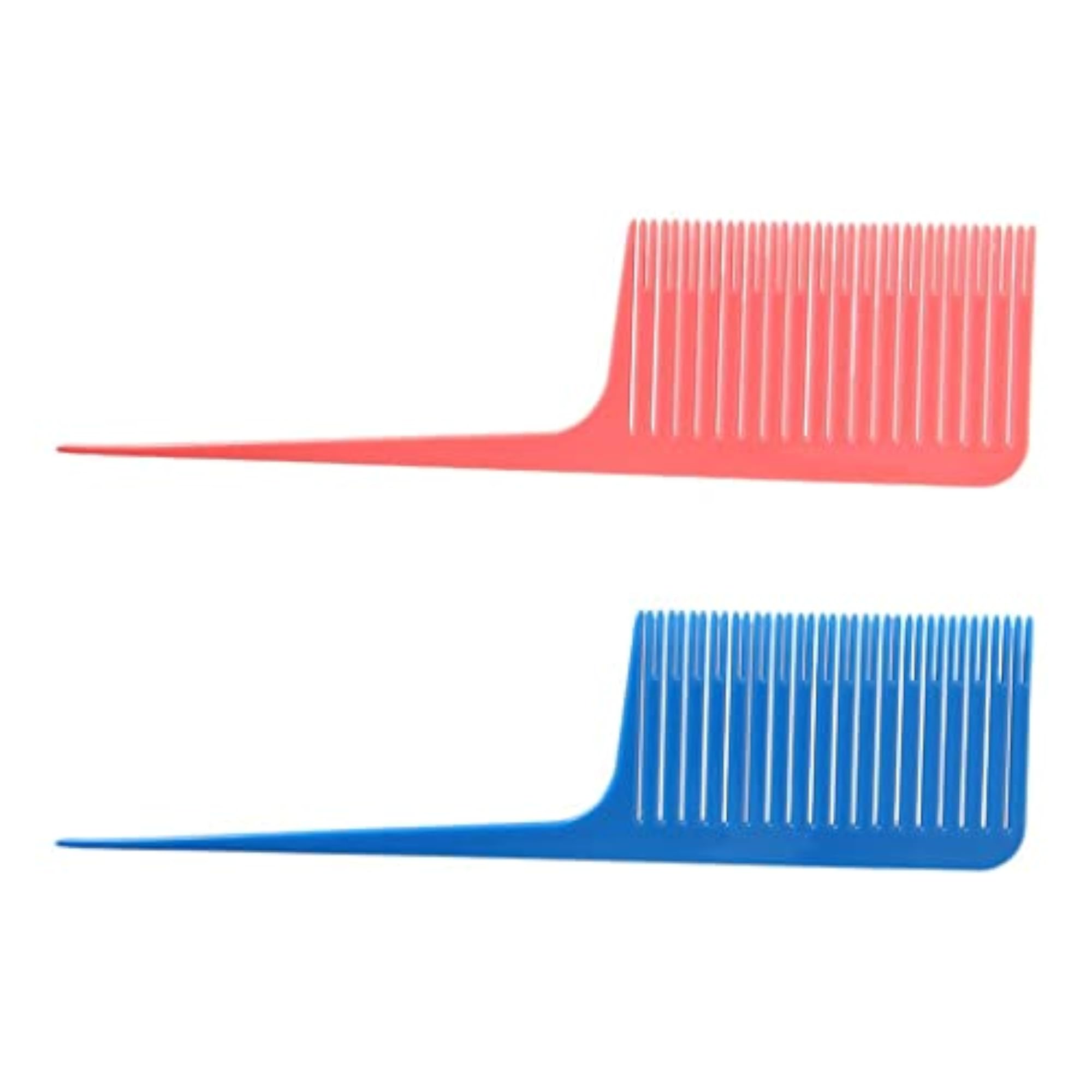 Professional Weaving Highlighting Foiling Hair Coloring Combs Pink & Blue