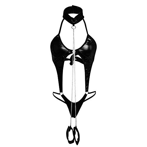 Lingerie sexy sous-vêtements et chemise de nuit noire style costume cosplay érotique
