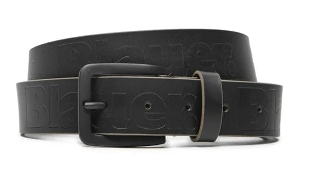 Ceinture homme Blauer Art WRIT01 en cuir noir élégant pour pantalon