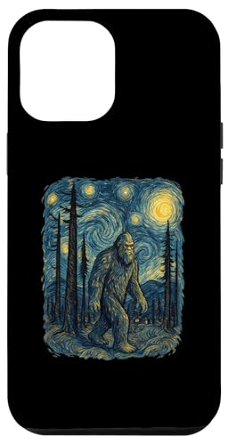 Arte críptido de Bigfoot Starry Forest Night, Divertido Regalo Carcasa para iPhone 12 Pro MAX