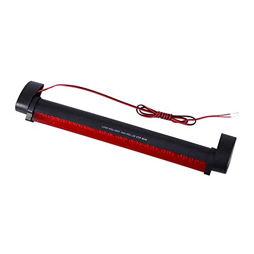 Cuque Universal 32 LED Red Car Auto High Mount Third Brake Stop Tail Light Warning Lamp 12V Auto Stop Tail Warning Red Light 3rd Brake Light ABS Plastic Strip Light