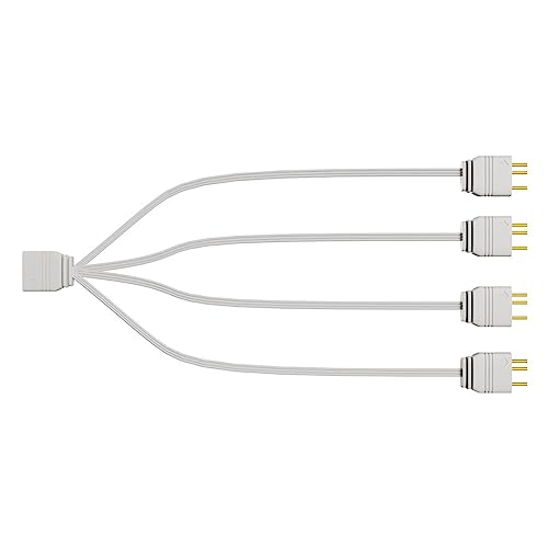 Image of SECRET DESIRE ARGB Splitter 5V 3Pin 1 to Three /4 Connector Power Cable for PC Desktop Computer 1 to 4