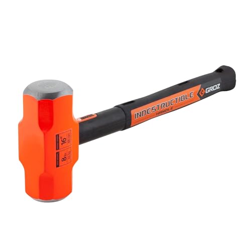 Groz 8 lb Sledge Hammer Indestructible Handle