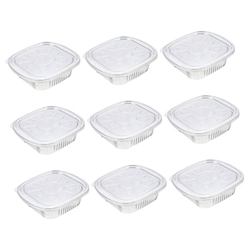 CIYODO Set Tin Paper Box Take Out Containers Lids Aluminum Foil Pans BBQ Air Fryer Pot