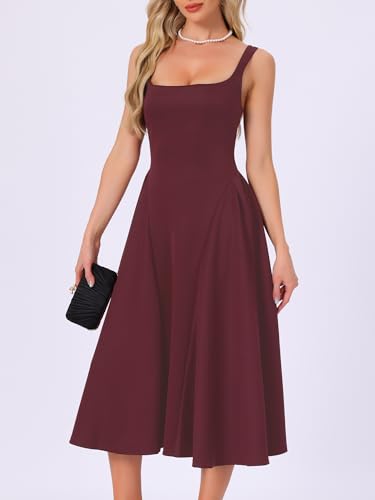 Robe invitée de mariage midi Allegra K : la coupe fluide contre les complexes