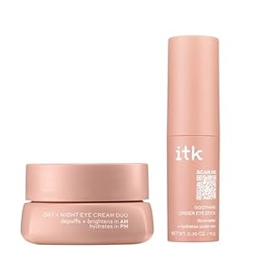 Caffeine + Under Eye Stick Serum For Dark Circles – Anti Aging + Day + Night Face Cream Duo – AM Day Cream With Vitamin C To Depuff Under Eyes + Brighten – PM Night Cream With Ceramides