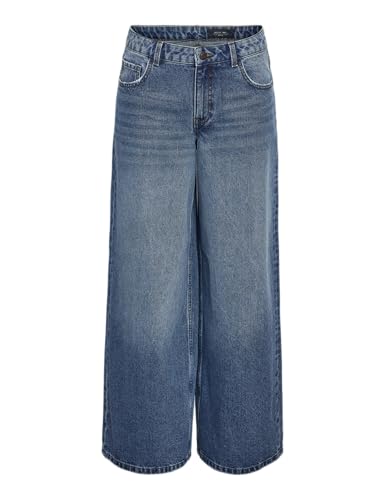 Noisy may Womens Nmkettie Nw Wide Leg Jeans Vi557Mb Noos, Medium Blue (Medium Blue Denim), 27W / 32L UK