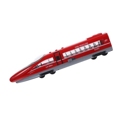 CIYODO 1pezzi Modellino Trenino Alta Velocità Con Inerzia e Luci Giocattolo Tirare Indietro Per Ragazzo Ragazza Stimola Abilità Manuali e Cognizione Colori Regalo Compleanno e Natale Per