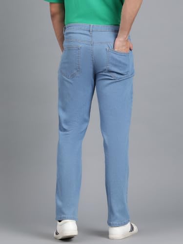Image of KOTTY Men's Solid Straight Fit /Skinny Fit /Relaxed Fit Comfortable and Strechable Stylish Looking Jeans