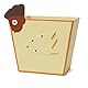 PARENCE.- Stiftehalter aus Holz Huhn Design – Original Schreibtisch-Organizer im Landhausstil – 12x10 cm – Aufbewahrung für Stifte, Pinsel, Zubehör