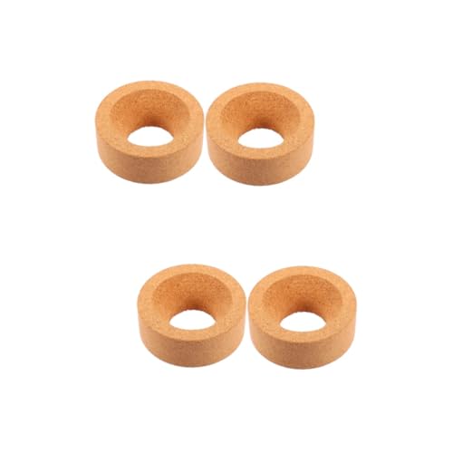 BELLIFFY 2sets Laboratory Flask Cork Flask Seat Cork Stand Pad for Support Clamp Laboratory Stands 2pcs*2