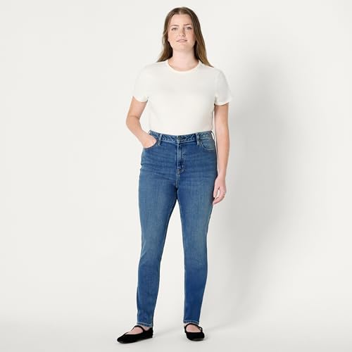 Image of Amazon Essentials Women's High Stretch Mid-Rise Skinny Jeans