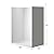 WOODBRIDGE 60 in. L x 32 in. W x 75 in. H Alcove Solid Surface Shower Combo Kits with Glue Up Shower Walls in High Gloss White and Curbless Shower Base with Reversible Drain in White