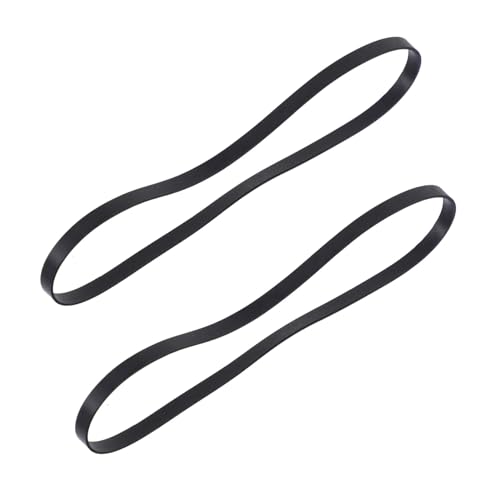 POPETPOP 2 pièces Courroie Platine Disque Caoutchouc Accessoire Vinyle pour Tourne-disque Vinyle et Phonographe Ceinture Remplacement Souple et Résistante