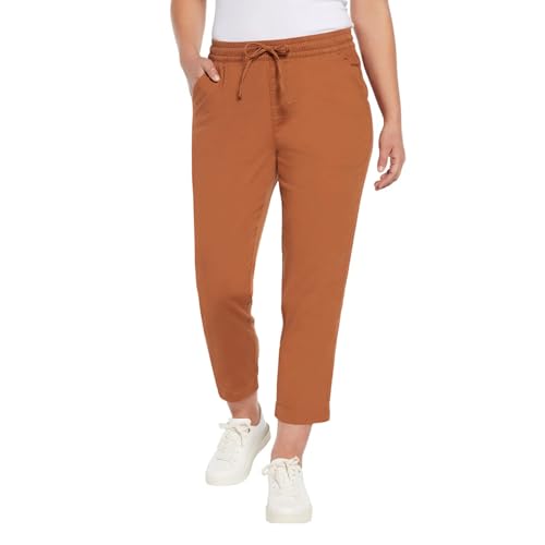 GAP Womens Summer Stretch Elastic Waist Pull-On Pants, Lightweight and Comfortable Pants for Women, Drawstring Tie Pants