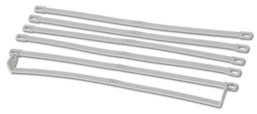 FBS Fahnenschlingen Set aus Kunststoff mit 1x Fahnenstrafferband für Masten I Fahnenmasten bis 100mm Durchmesser