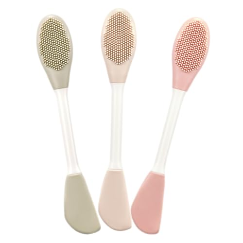 IWOWHERO Dual End Face Mask Brush Silicone Mask Applicator for Reusable Facials