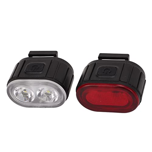 Bike Lights for Night Riding, USB Rechargeable 350Lm Universal Water Proof Lightweight Portable Bike Headlight Taillight Front and Back for Most Handlebar
