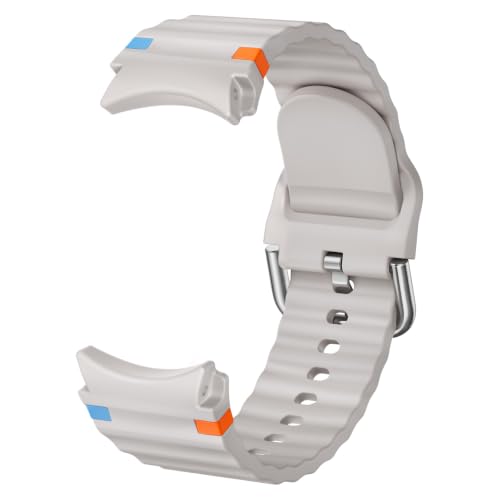 Image of Suitisbest Compatible for Samsung Galaxy Watch 7 /6 /5 /4 /FE Strap, 40mm 44mm 45mm /Watch 6 4 Classic 4 42mm 46mm 43mm 47m,Silicone Sport Straps No Gap Men Women