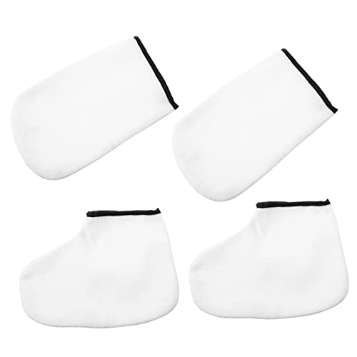 SOESFOUFU Hand Foot Paraffin Wax Gloves Reusable Mask Socks Kit Skin Care Gloves for Salon or Home