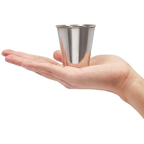 Okuna Outpost 6-Pack Stainless Steel Shot Glasses With Leather Case, Metal Shooters For Whiskey, Tequila, And Other Liquor (2 Oz) #TOP3