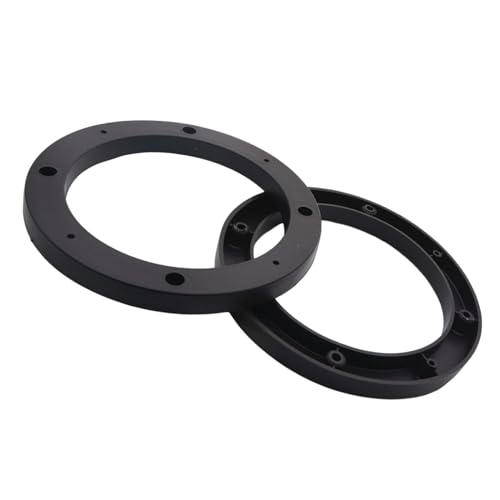 Image of Saim 5 inch Dia Universal Black Plastic Speaker Spacer Adaptor Ring Mounting Bracket Fit ABS Car Stereo Speaker Spacers (2 Pcs)