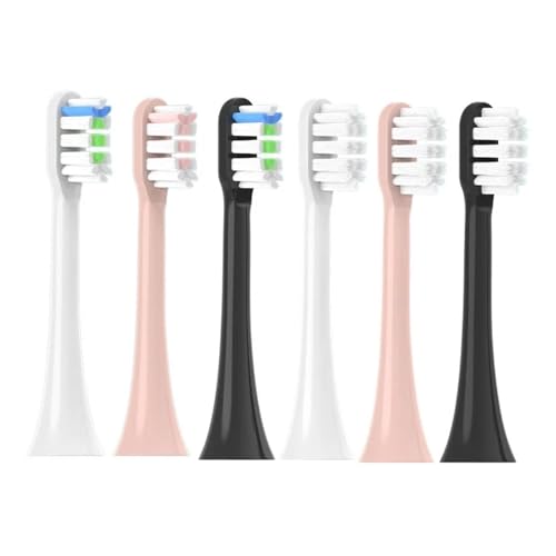 Cabezales de repuesto for cepillo dientes, compatibles con HISMILE, eléctrico sónico, boquillas cerdas suaves, 4/8/16 Uds(8PCS BLACK)