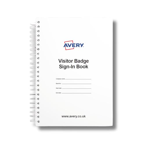 Carnet de visiteur Avery à badges amovibles pour l'accueil
