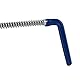 Relaxdays Hosenspannbügel, 18er Set, rutschhemmend, Hosen & Röcke, Spiral Hosenspanner, Breite 30-51,5 cm, silber/blau