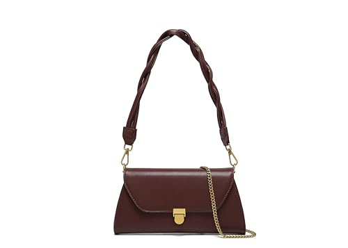 RTPRTP Women's chain woven shoulder bag, cute retro handbag, armpit wallet