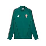 PUMA Men's FA Portugal King Anthem Jacket, Green Lagoon-Ruby Shimmer SS26, Large Fpf Jacket