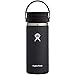 HYDRO FLASK - Termo Café para Llevar 473 ml, Taza Térmica, Vaso Isotérmico de Acero Inox, Aislamiento al Vacío, Tapón Antifugass Flex Sip, Libre de BPA, Apertura Ancha, Black