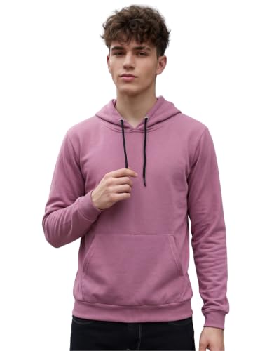 Image of HOODMASTER Unisex Fleece Hoodie Sweatshirt with Pockets Full Sleeves Regular Fit Solid Pattern Hooded Neck and Standard Length | Hoodies for Men & Women