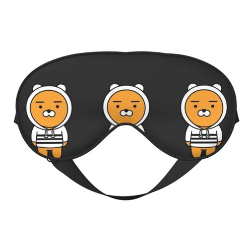 カカオフレンズ 睡眠用 遮光 目隠し 可愛い 安眠 快眠 軽量 キャラクターズ グッズ ポーチ付き ケース付き 自由調整可能 子供 男の子 女の子 ye110