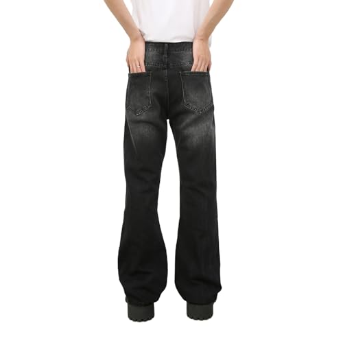 Baggy Jeans Men Distressed Washed Wide Leg Jeans Men Grunge Loose Fit Flare Streetwear for Skater Denim Pants Punk3